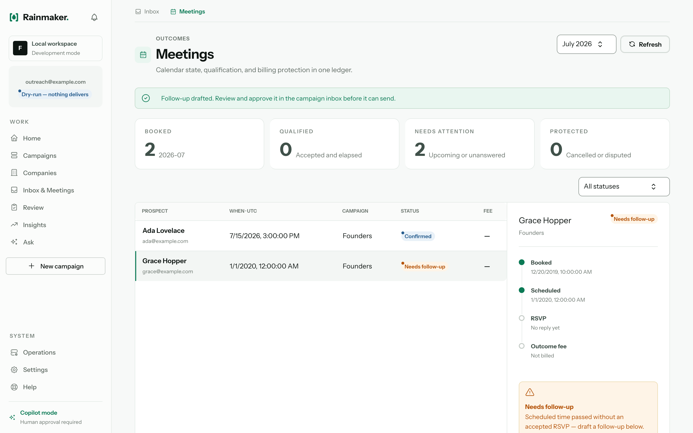 RainMaker meetings